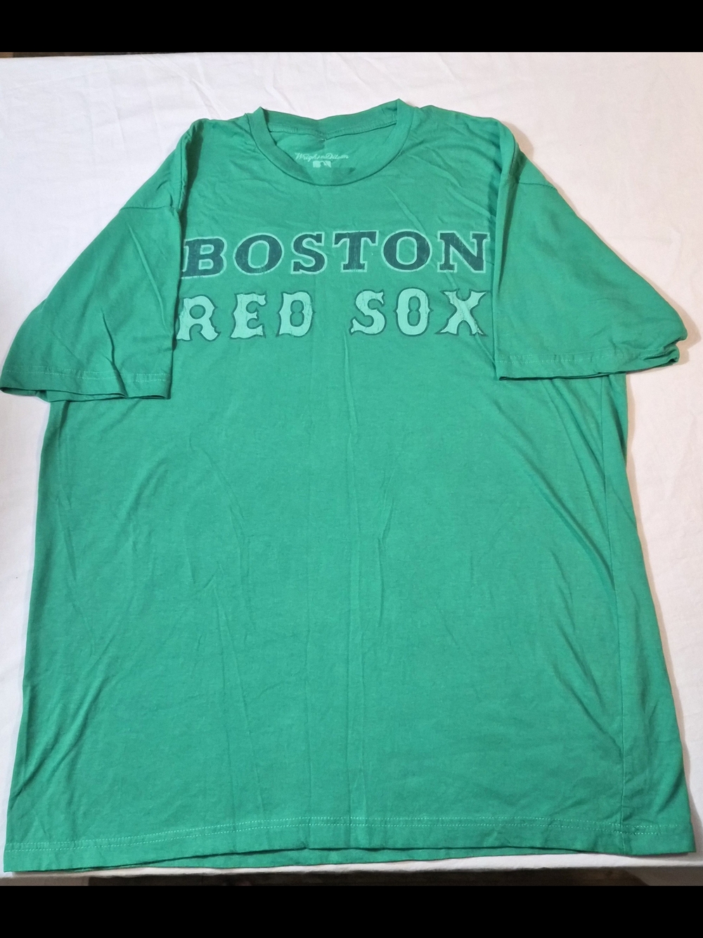Boston Red Sox Green Graphic T-Shirt XL Wright & Ditson MLB Genuine Merchandise